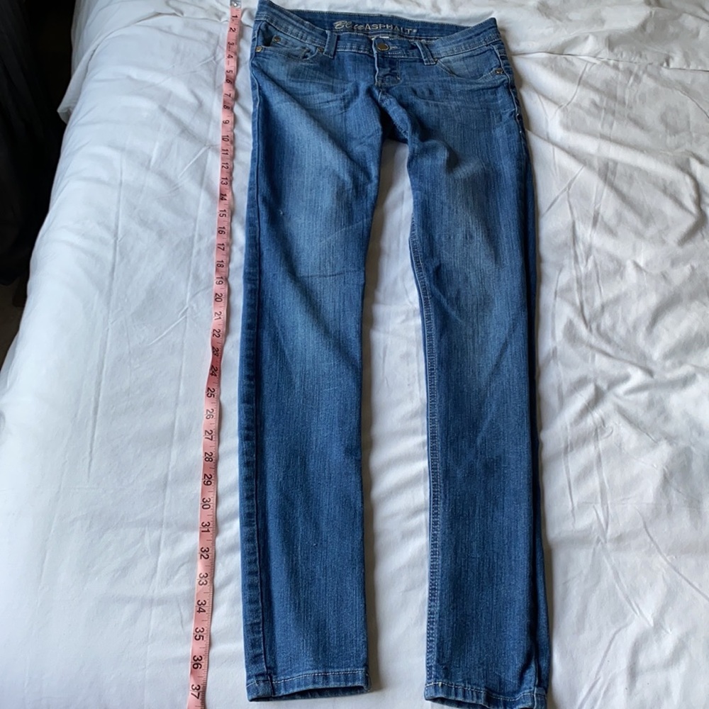Blue Asphalt Skinny Jeans Size 3 Regular / Small
